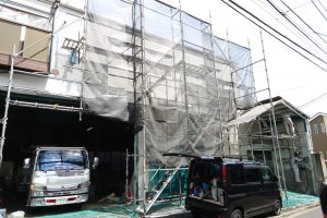 東京都足立区　貸倉庫外装改修塗装工事